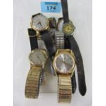 Collection of gents wristwatches