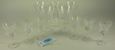 Set of six Waterford Alana pattern lique