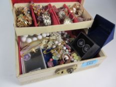 Cantilever jewellery box and contents