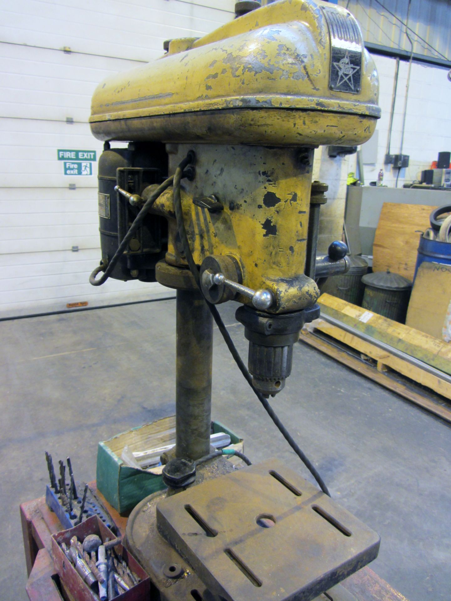 FOBCO Star pillar drill on metal stand p - Image 3 of 5
