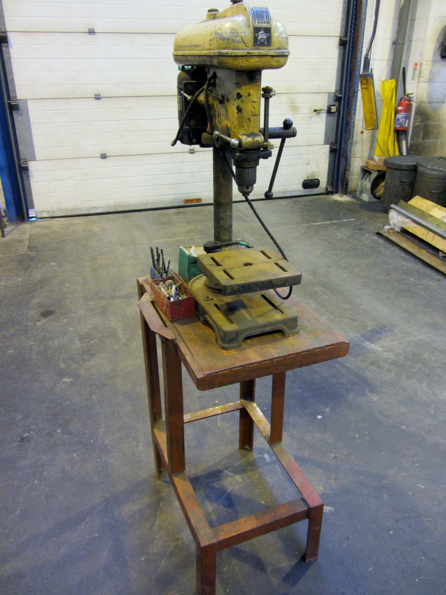 FOBCO Star pillar drill on metal stand p