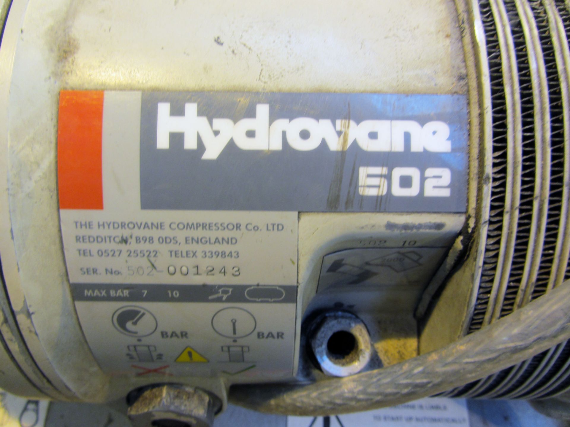 Hydrovane 502 air compressor, 3 phase - Image 4 of 4