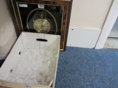 Glass sets and a wall clock in one box