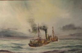 David C Bell (1950-): "Grimsby Trawler O