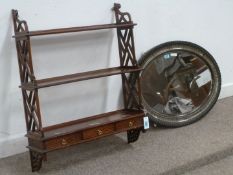 Chippendale style mahogany wall rack and