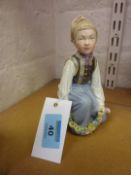 Royal Copenhagen figure 'Amager Boy' ini