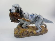 Royal Doulton English Setter carrying a