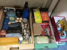 Old tins, pipes, other miscellaneous ite