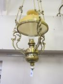 Adjustable Dutch hanging oil lamp approx