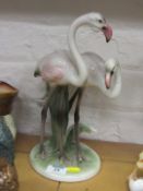 Austrian Keramos flamingo sculpture