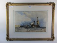 Seascape, 19th century aquatint after Ge