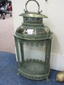 Brass storm lantern H80cm