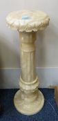 Alabaster pedestal H65cm