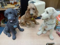 Large Country Artists Labrador H32cm, a similar Labrador and spaniel