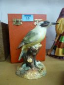 Royal Crown Derby 'Green Woodpecker' (boxed)