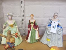 Three Franklin Porcelain figures - Marie Antoinette,
