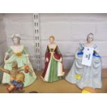 Three Franklin Porcelain figures - Marie Antoinette,