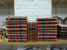 Charles Dickens in 21 volumes with hide spines and corners
