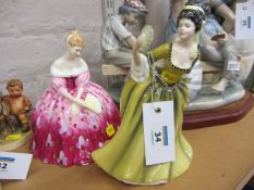 Two Royal Doulton figures - Victoria HN2471 and Simone HN2378