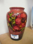 Moorcroft anemone flambe glaze vase H16cm Condition Report Crazing and light surface scratches to