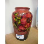 Moorcroft anemone flambe glaze vase H16cm Condition Report Crazing and light surface scratches to