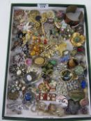 Brooches in one box