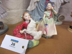 Two Royal Doulton figures 'Home Again' HN2167 and 'Babie' HN1678
