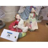 Two Royal Doulton figures 'Home Again' HN2167 and 'Babie' HN1678