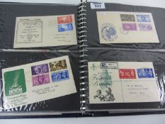 Collection of British commemorative and FDCs 1935-1966 in one album