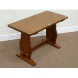 Yorkshire oak rectangular coffee table, stretcher base,