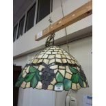 Tiffany design centre light shade with grape motif D51cm