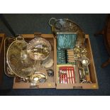 Silver plate in two boxes