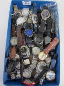 Gents sports wristwatches in one box