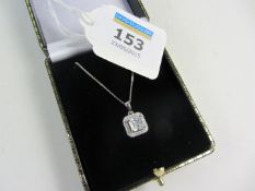 Dress pendant necklace stamped 925