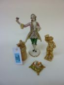Royal Worcester candle snuffer in the form of a nun,