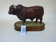 Royal Worcester limited edition 'Santa Gertrudis Bull' modelled by Doris Lindner for Neiman Markus