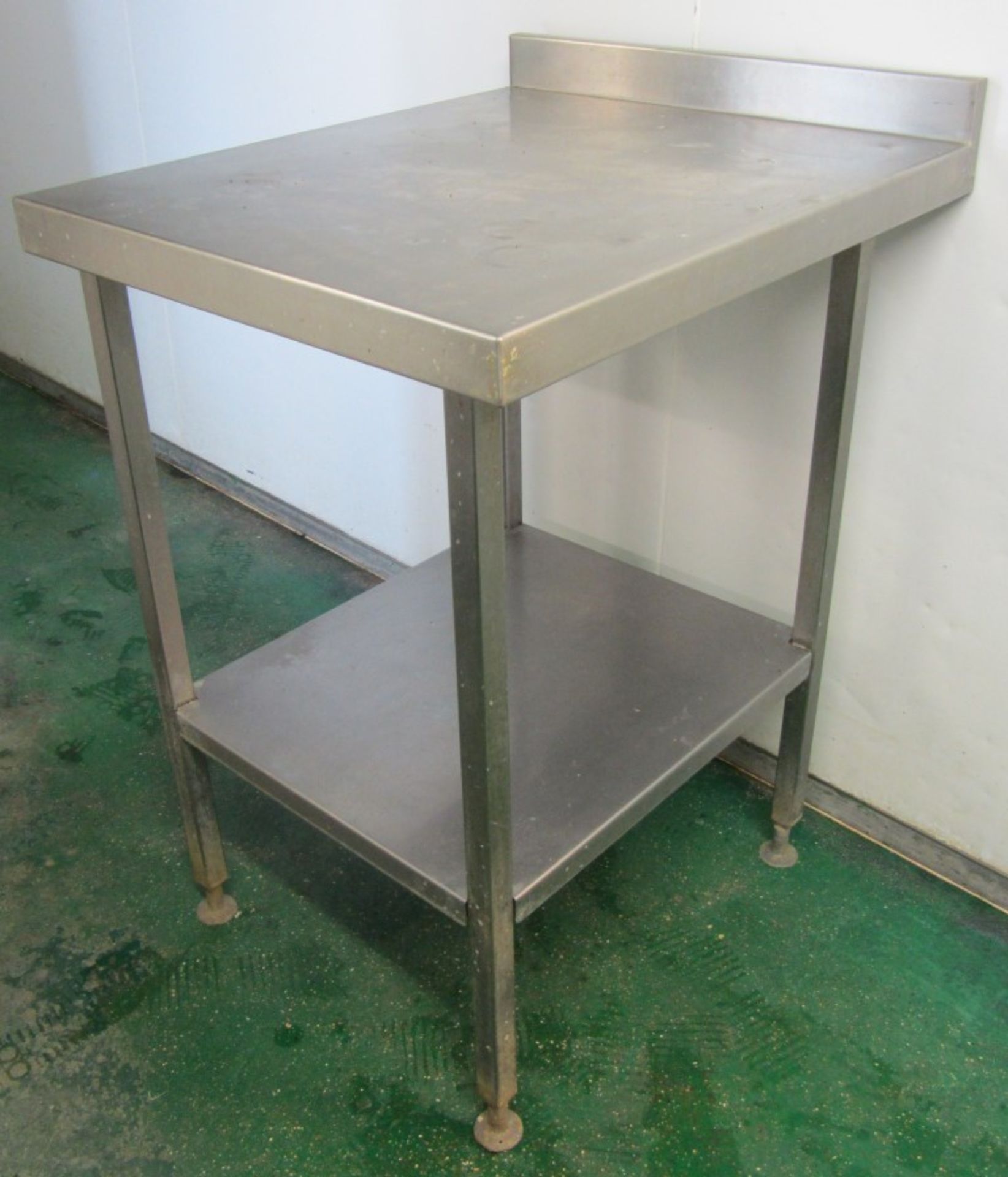 Commercial stainless steel preparation table 60cm x 70cm x H89cm

*THIS IS A TIMED AUCTION HOSTED