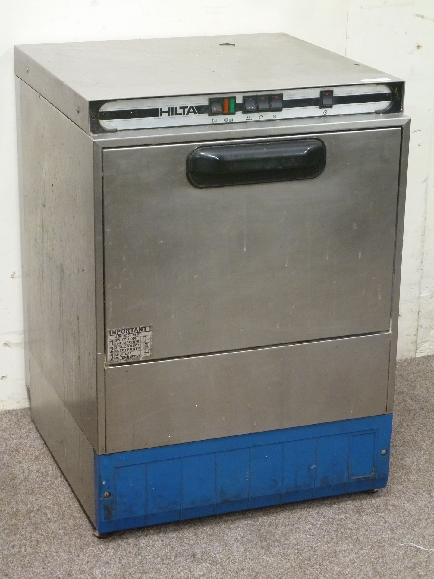 Hilta commercial stainless steel glass washer,