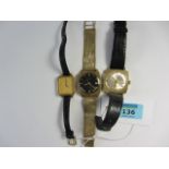 Rotary incabloc watch on associated hallmarked 9ct gold bracelet, Montra Datomatic,