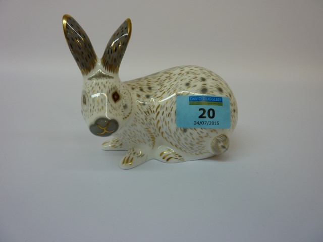 Royal Crown Derby English Rabbit (Grey) paperweight (boxed) Condition Report Excellent condition,