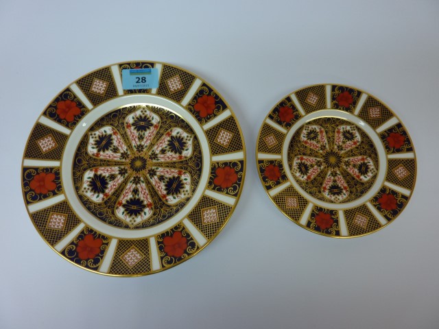 Royal Crown Derby Imari plate D21.5cm and one other, both 1128 pattern Condition Report Excellent - Image 2 of 2