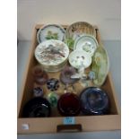 Collectors plates, Portmeirion bowls,