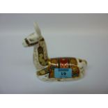 Royal Crown Derby Llama paperweight (boxed) Condition Report Excellent condition, gold stopper