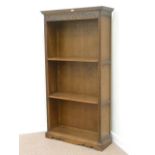 Old Charm medium oak 6' open bookcase,