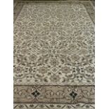 Persian beige ground rug carpet,