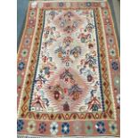 Kelim cream ground rug,