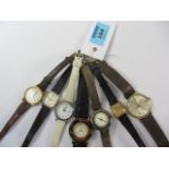 Jean Renet wristwatch hallmarked 9ct, Yves Laffond ladies wristwatch,