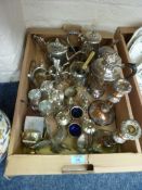 Silver plated items in one box