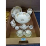 Collection of Coalport 'Strange Orchid' china,