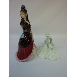 Royal Doulton figure 'Mantilla' HN2712 and a Coalport figure 'Hayley'